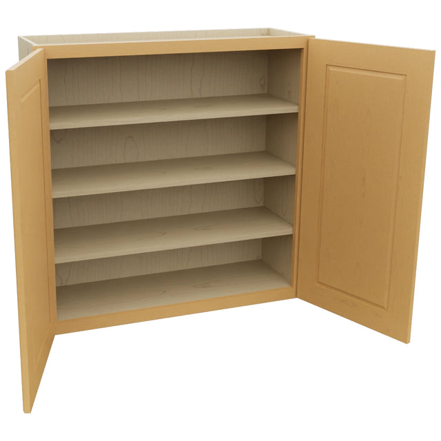 Fabuwood Fusion Timber W3636 Wall Standard Cabinet, Open View