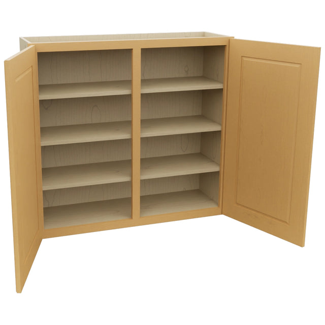 Fabuwood Fusion Timber W3936 Wall Standard Cabinet, Open View