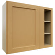 Fabuwood Fusion Timber WBC3630 Wall Corner Blind Cabinet, Front View