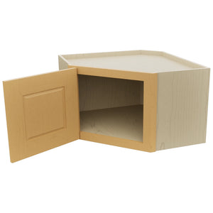 Fabuwood Fusion Timber WDC2415 Wall Corner Diagonal Cabinet, Open View