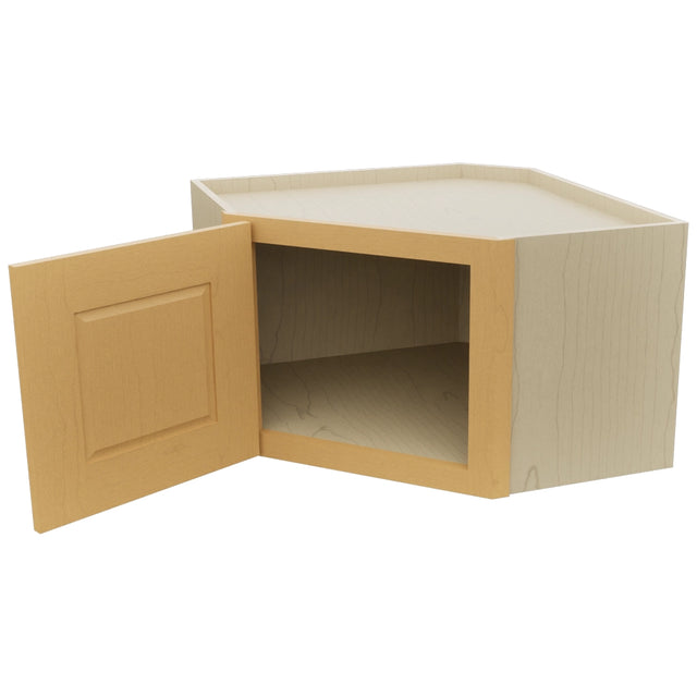 Fabuwood Fusion Timber WDC2415 Wall Corner Diagonal Cabinet, Open View