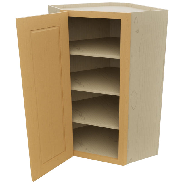 Fabuwood Fusion Timber WDC2442 Wall Corner Diagonal Cabinet, Open View