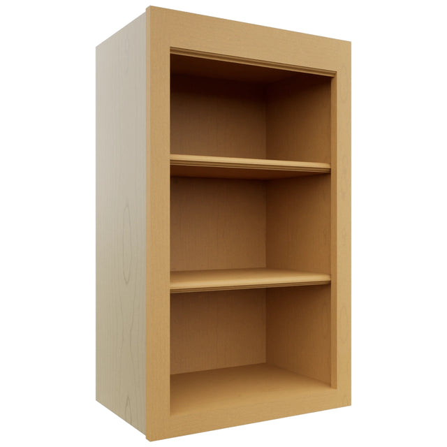 Fabuwood Fusion Timber WOS1830 Wall Open Shelf, Front View