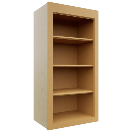 Fabuwood Fusion Timber WOS1836 Wall Open Shelf, Front View