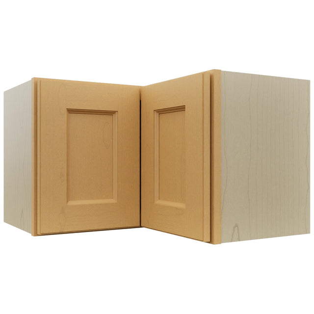 Fabuwood Fusion Timber WPC2415 Wall Corner Pie Cabinet, Front View