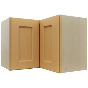 Fabuwood Fusion Timber WPC2418 Wall Corner Pie Cabinet, Front View