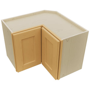 Fabuwood Fusion Timber WPC2418 Wall Corner Pie Cabinet, Top View