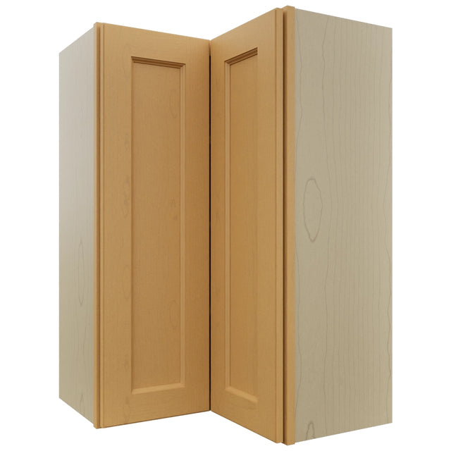 Fabuwood Fusion Timber WPC2436 Wall Corner Pie Cabinet, Front View