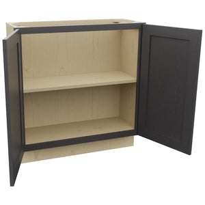Fabuwood Galaxy Cobblestone B33FD-12D Base Full Door Cabinet, Open View