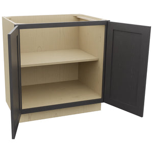 Fabuwood Galaxy Cobblestone B33FD Base Full Door Cabinet, Open View