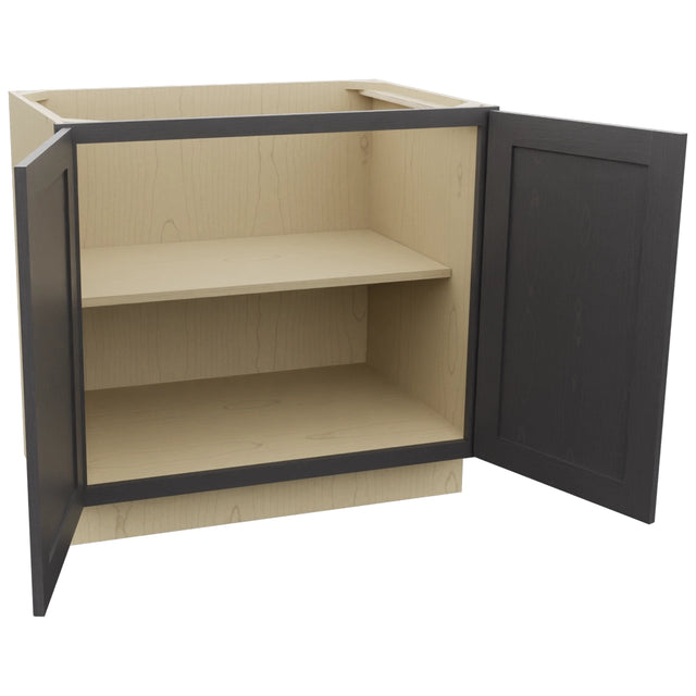 Fabuwood Galaxy Cobblestone B36FD Base Full Door Cabinet, Open View