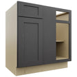 Fabuwood Galaxy Cobblestone BLB39/42 Base Corner Blind Cabinet, Front View