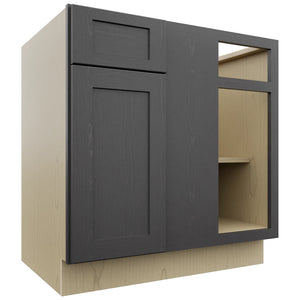 Fabuwood Galaxy Cobblestone BLB39/42 Base Corner Blind Cabinet, Front View