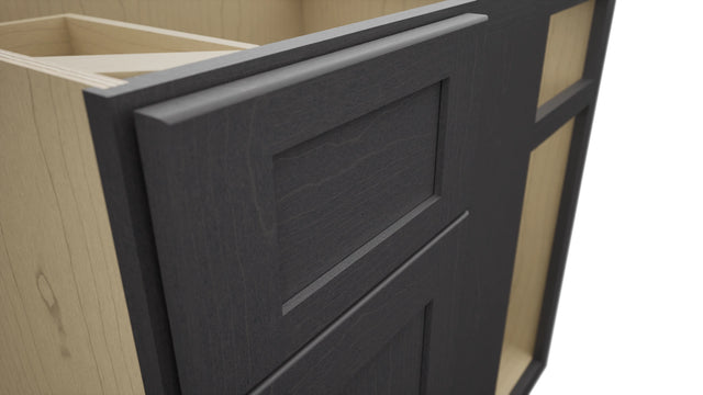 Fabuwood Galaxy Cobblestone BLB39/42 Base Corner Blind Cabinet, Detail View