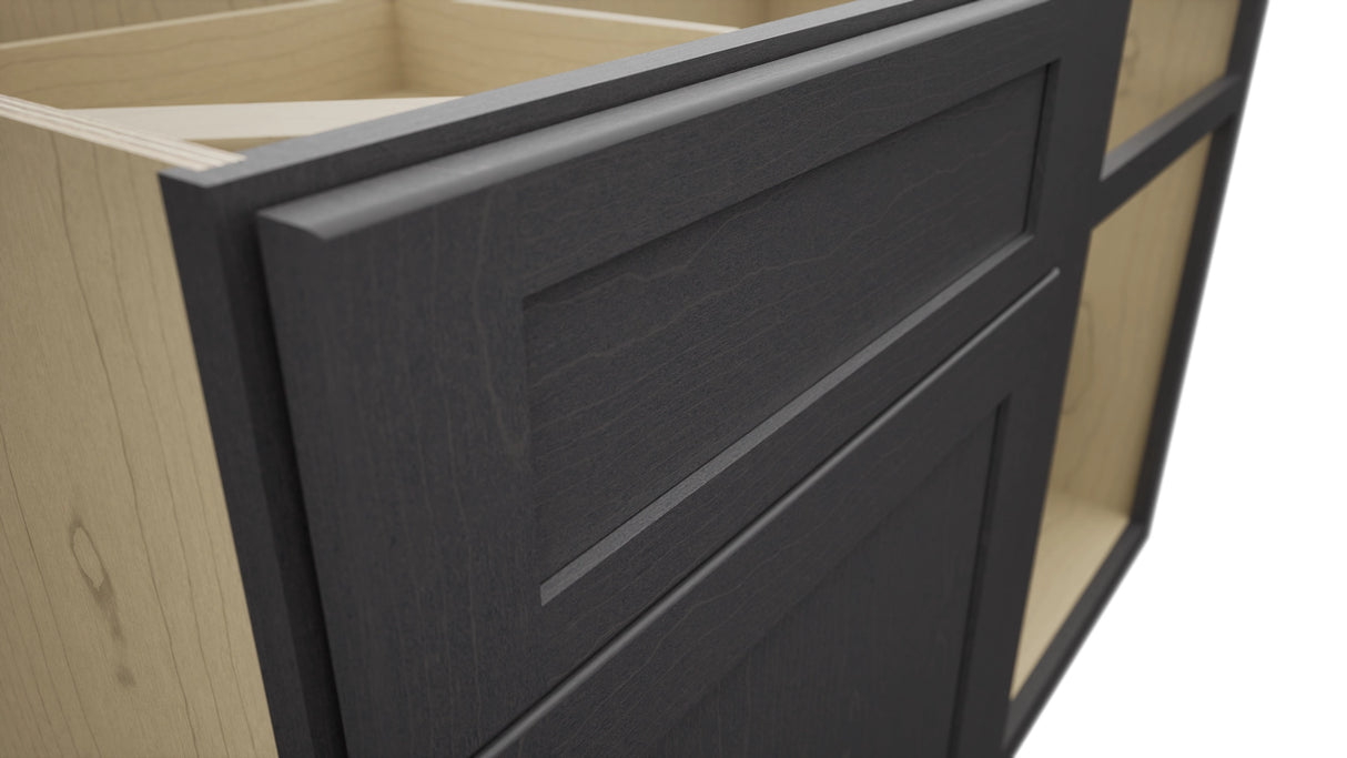Fabuwood Galaxy Cobblestone BLB48/51 Base Corner Blind Cabinet, Detail View