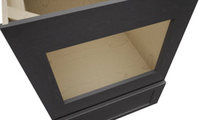 Fabuwood Galaxy Cobblestone BMC24 Base Microwave Cabinet, Detail View