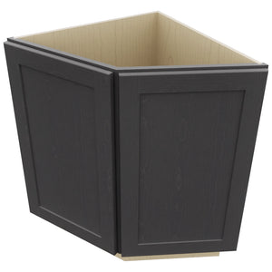Fabuwood Galaxy Cobblestone BRA24 Base Return Angle Cabinet, Top View