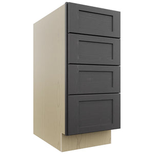 Fabuwood Galaxy Cobblestone DB15-4 Base 4 Drawers Cabinet, Front View