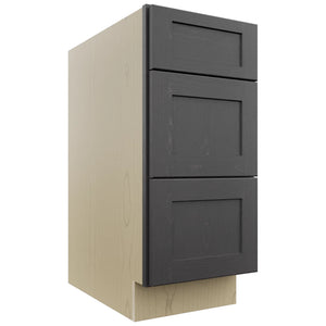 Fabuwood Galaxy Cobblestone DB15 Base 3 Drawers Cabinet, Front View