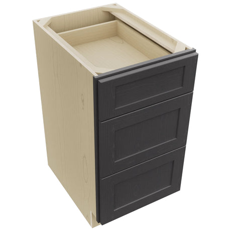 Fabuwood Galaxy Cobblestone DB18 Base 3 Drawers Cabinet, Top View