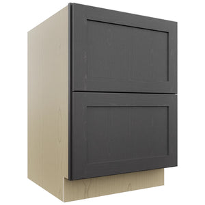Fabuwood Galaxy Cobblestone DB24-2 Base 2 Drawers Cabinet, Front View