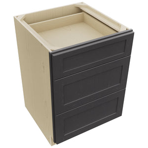 Fabuwood Galaxy Cobblestone DB24 Base 3 Drawers Cabinet, Top View