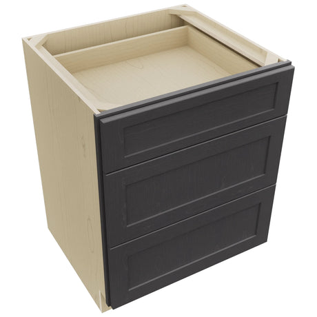 Fabuwood Galaxy Cobblestone DB27 Base 3 Drawers Cabinet, Top View