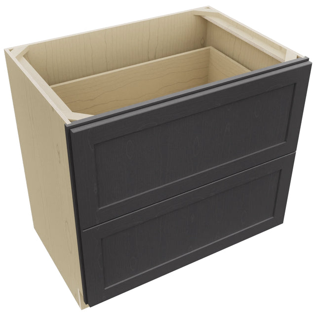 Fabuwood Galaxy Cobblestone DB36-2 Base 2 Drawers Cabinet, Top View