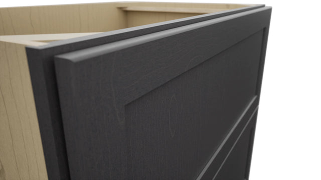 Fabuwood Galaxy Cobblestone DB36-2 Base 2 Drawers Cabinet, Detail View