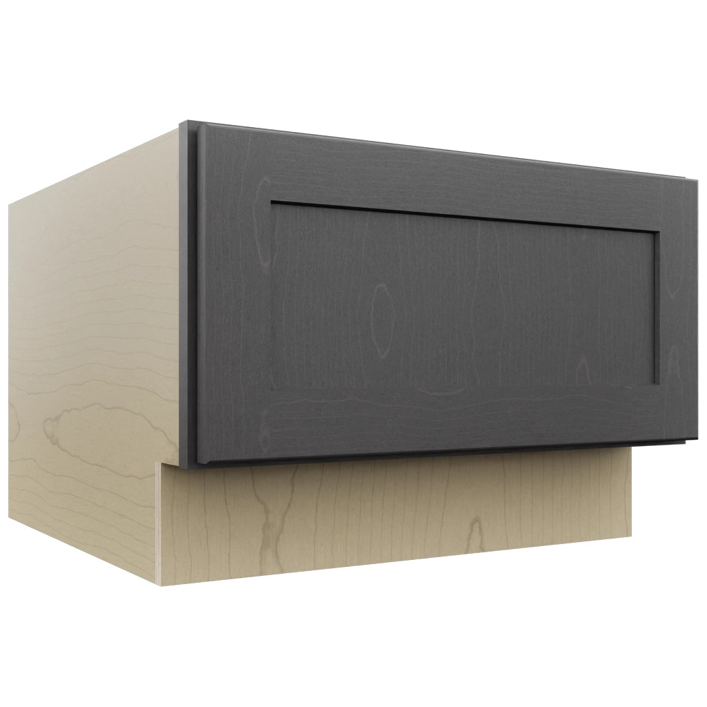 Fabuwood Galaxy Cobblestone DBS24 Base Bench Seat Cabinet, Front View