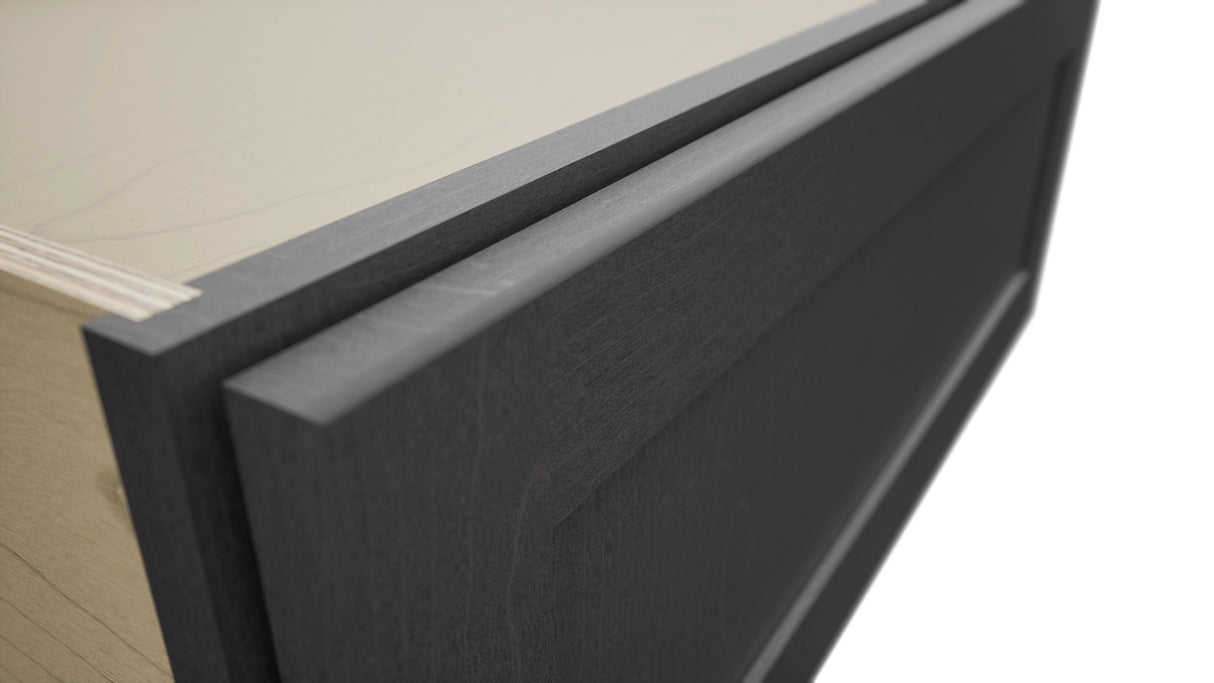 Fabuwood Galaxy Cobblestone DBS30 Base Bench Seat Cabinet, Detail View