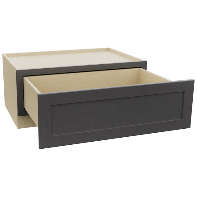 Fabuwood Galaxy Cobblestone DBS36 Base Bench Seat Cabinet, Open View