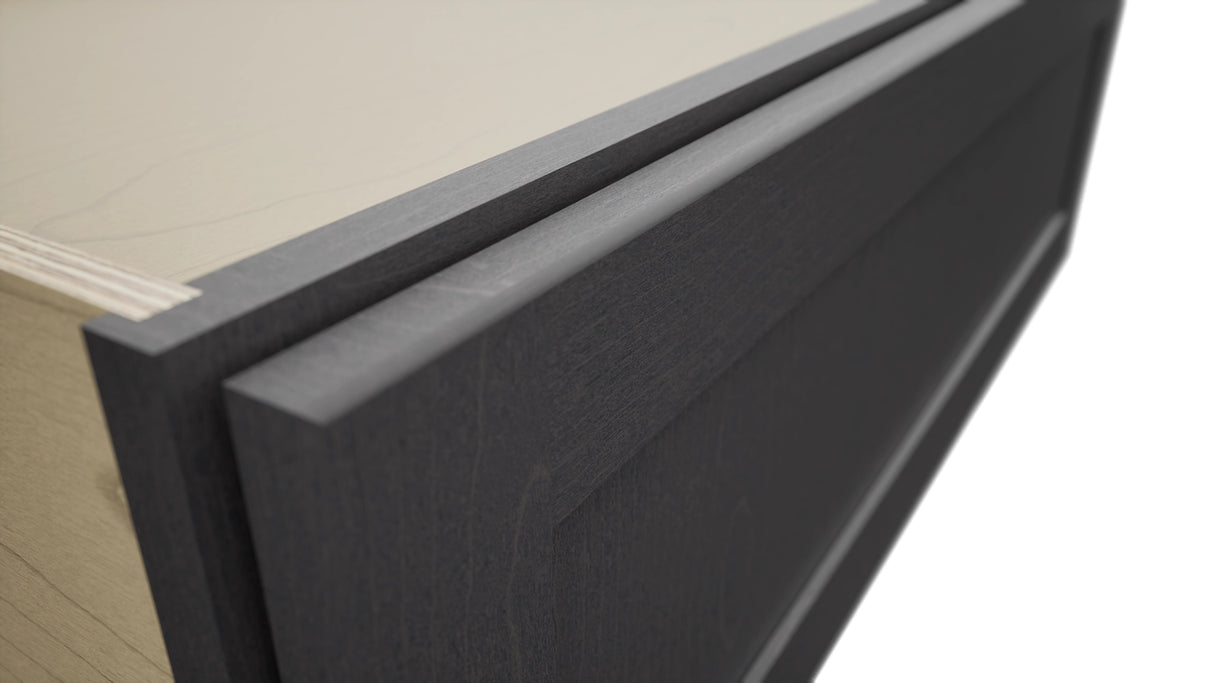 Fabuwood Galaxy Cobblestone DBS36 Base Bench Seat Cabinet, Detail View