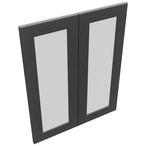 Fabuwood Galaxy Cobblestone DS GDW2430 Wall Glass Door, Top View