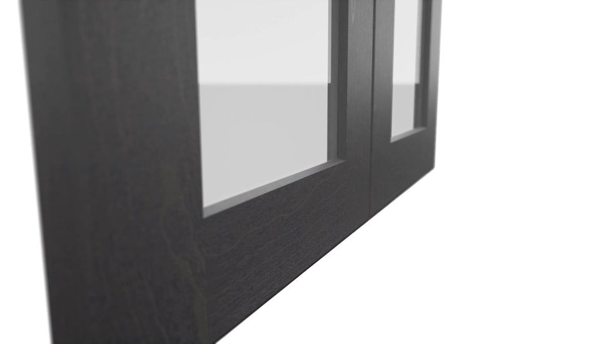 Fabuwood Galaxy Cobblestone DS GDW2430 Wall Glass Door, Detail View