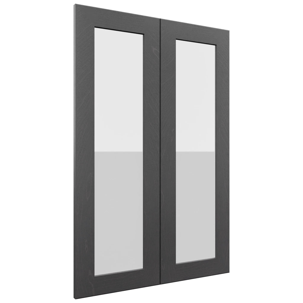 Fabuwood Galaxy Cobblestone DS GDW2436 Wall Glass Door, Front View