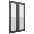 Fabuwood Galaxy Cobblestone DS GDW2439 Wall Glass Door, Front View