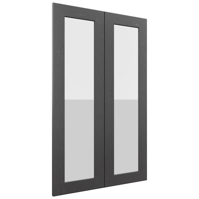 Fabuwood Galaxy Cobblestone DS GDW2439 Wall Glass Door, Front View