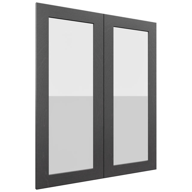 Fabuwood Galaxy Cobblestone DS GDW3036 Wall Glass Door, Front View