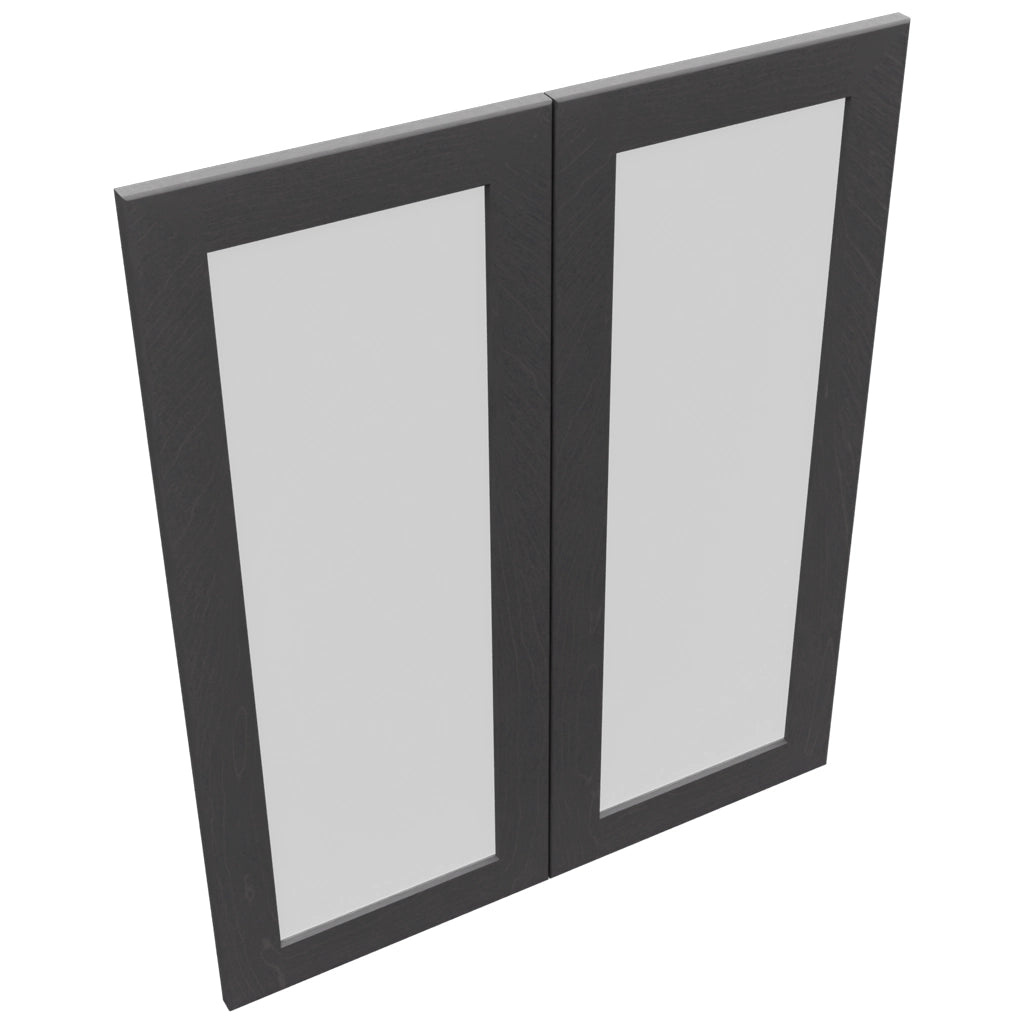 Fabuwood Galaxy Cobblestone DS GDW3036 Wall Glass Door, Top View