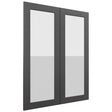Fabuwood Galaxy Cobblestone DS GDW3039 Wall Glass Door, Front View