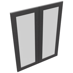 Fabuwood Galaxy Cobblestone DS GDW3039 Wall Glass Door, Top View