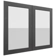 Fabuwood Galaxy Cobblestone DS GDW3630 Wall Glass Door, Front View