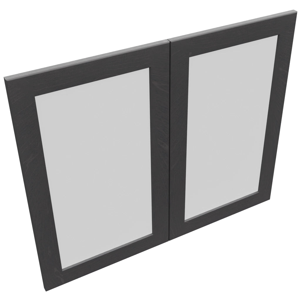 Fabuwood Galaxy Cobblestone DS GDW3630 Wall Glass Door, Top View