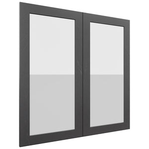 Fabuwood Galaxy Cobblestone DS GDW3636 Wall Glass Door, Front View