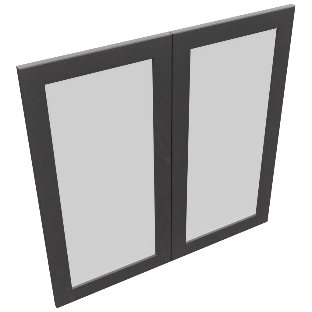 Fabuwood Galaxy Cobblestone DS GDW3636 Wall Glass Door, Top View