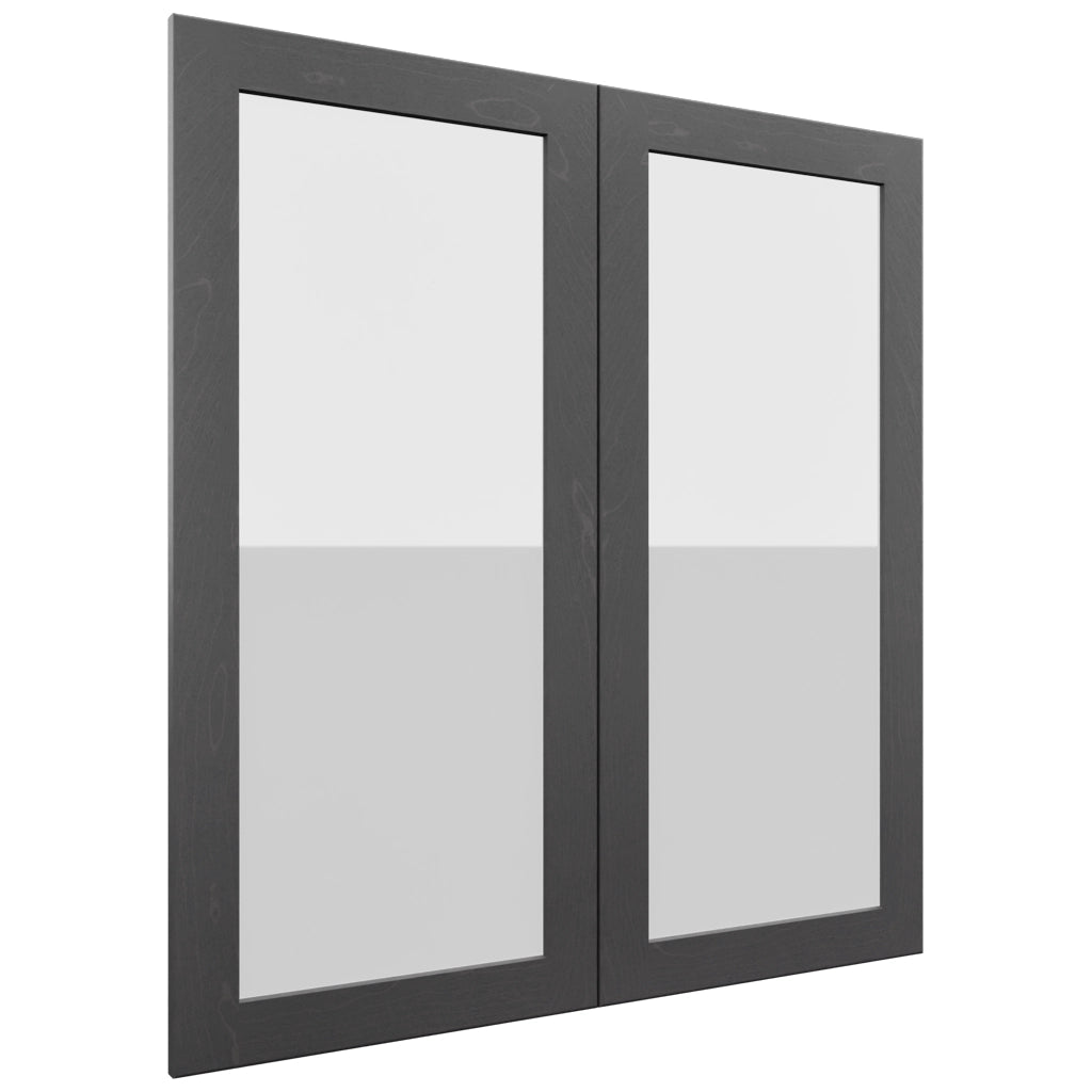 Fabuwood Galaxy Cobblestone DS GDW3639 Wall Glass Door, Front View