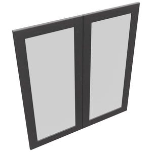 Fabuwood Galaxy Cobblestone DS GDW3639 Wall Glass Door, Top View