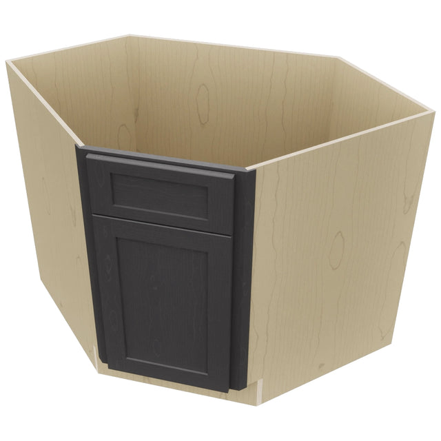 Fabuwood Galaxy Cobblestone DSB36 Base Corner Diagonal Sink Cabinet, Top View