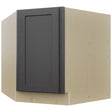 Fabuwood Galaxy Cobblestone DSB36FD Base Corner Diagonal Sink Cabinet, Front View